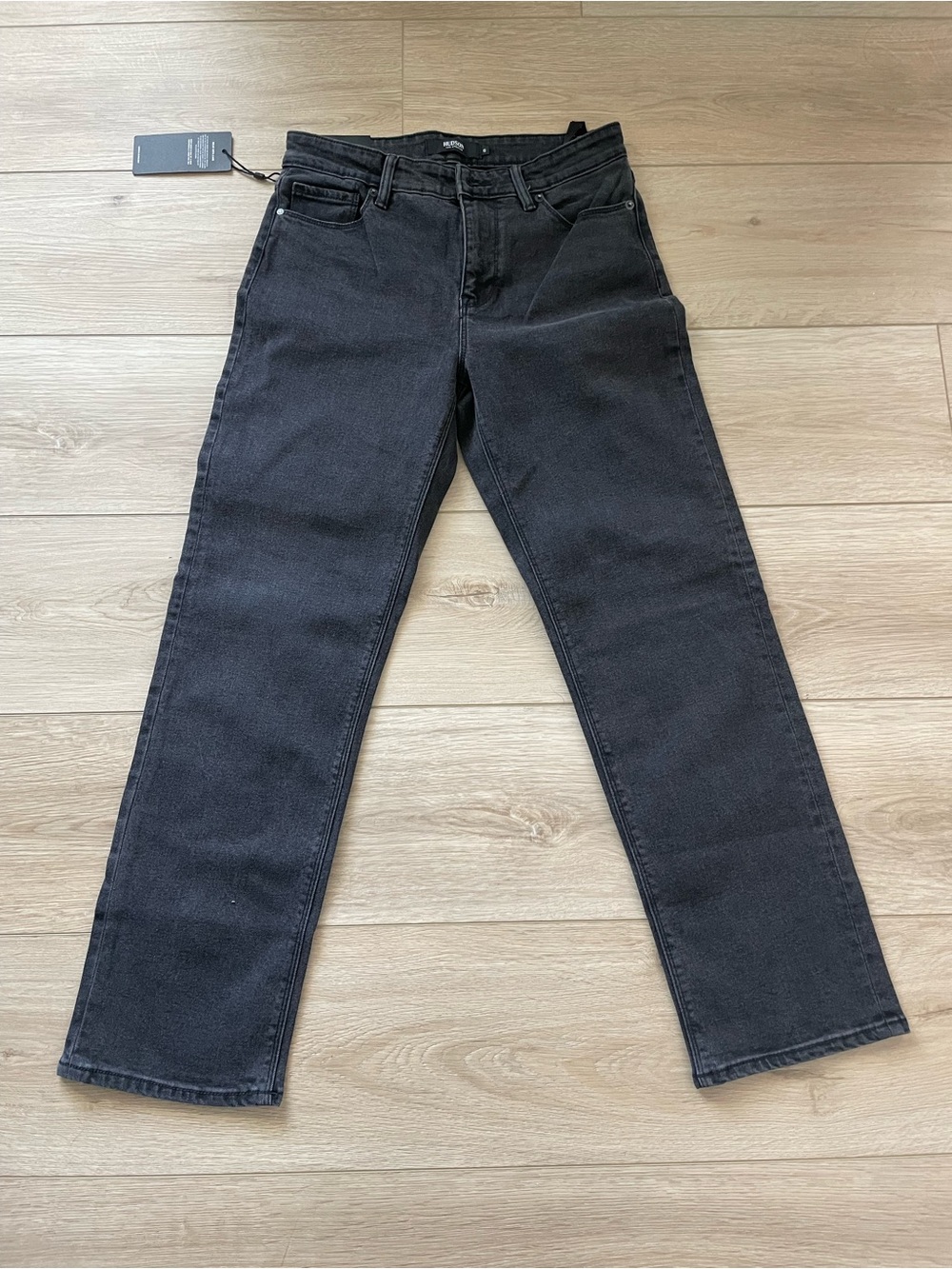Hudson Women's Mid-Rise Signature Pockets Straight Jeans, Night Time, 6/28 NWT